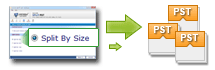 break pst file by size